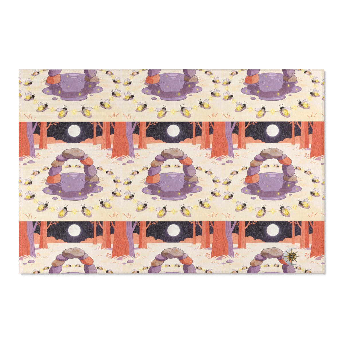 HD Firefly Stonecircle Polyester Chenille Area Rug — additional view