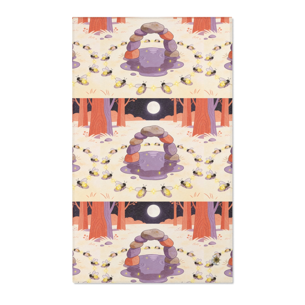 HD Firefly Stonecircle Polyester Chenille Area Rug — additional view
