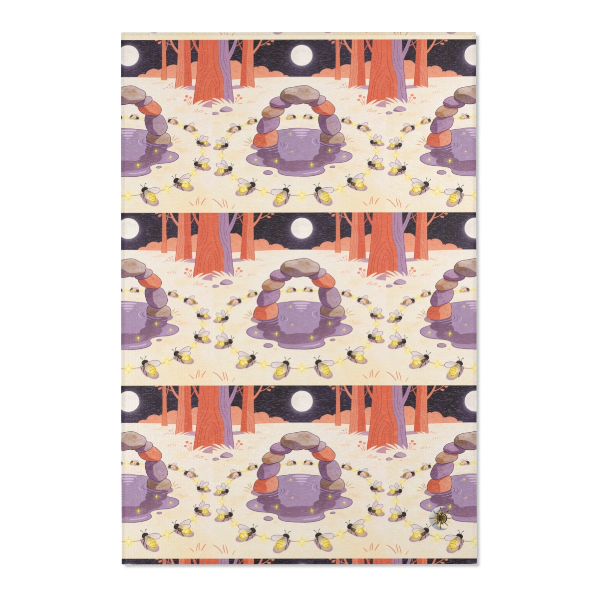 HD Firefly Stonecircle Polyester Chenille Area Rug — additional view