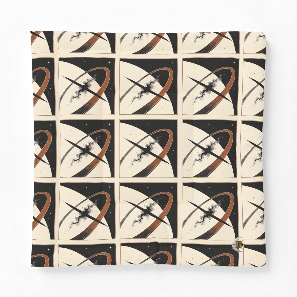 HD Obsidian Orbit Cotton-Shell Comforter — additional view