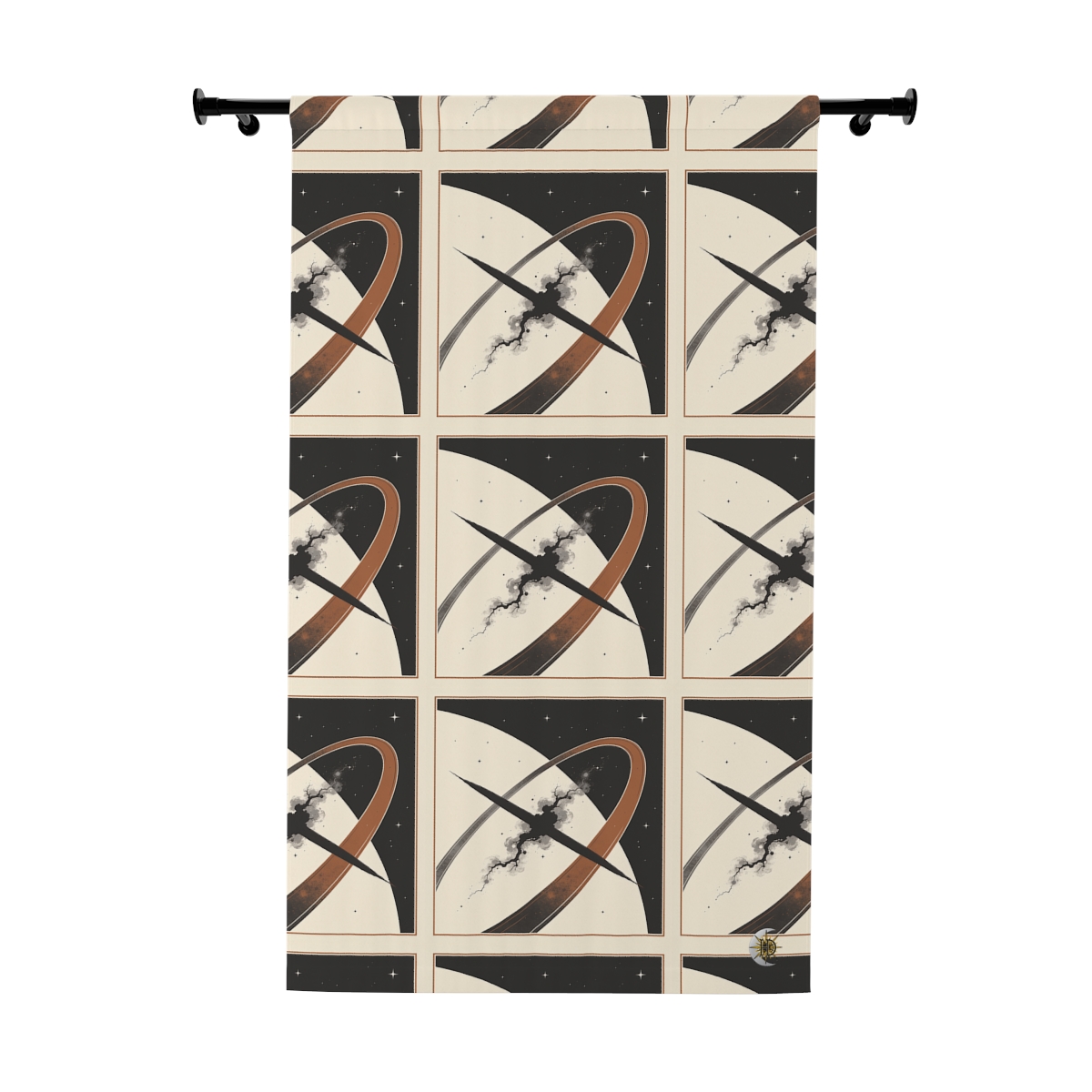 HD Obsidian Orbit Blackout Window Curtain Panel