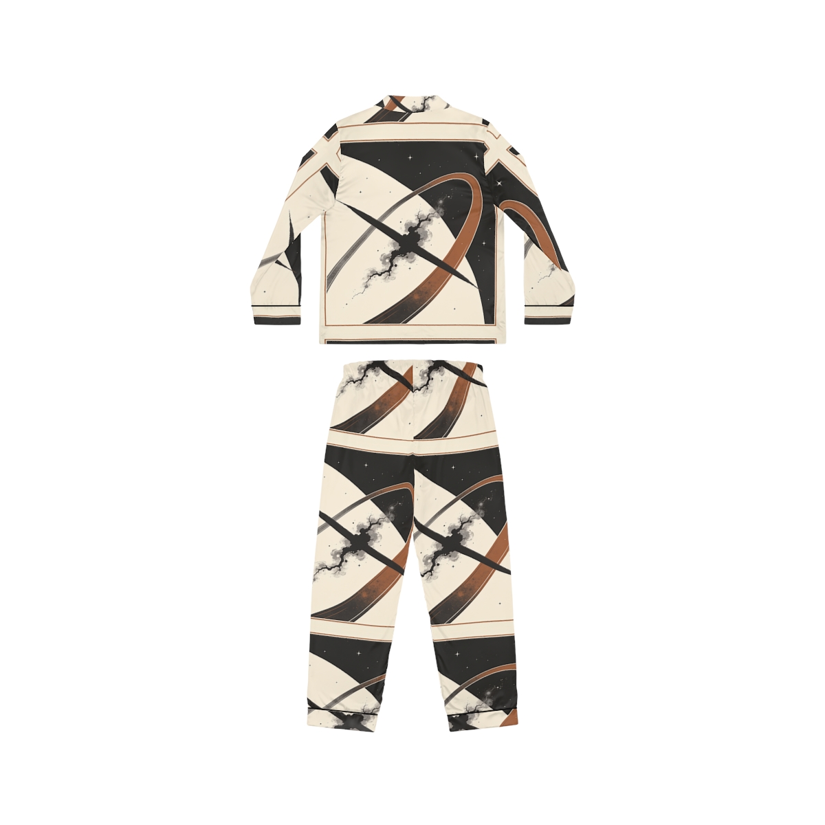 HD Obsidian Orbit Women’s Satin Pajama Set — additional view