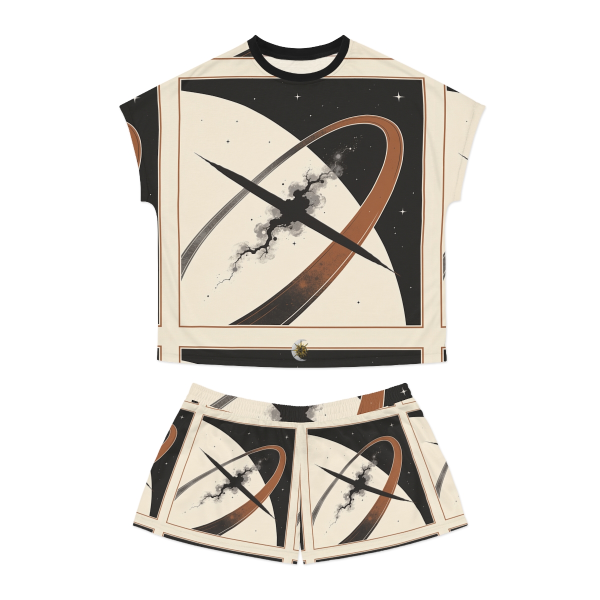 HD Obsidian Orbit Women’s Short Pajama Set