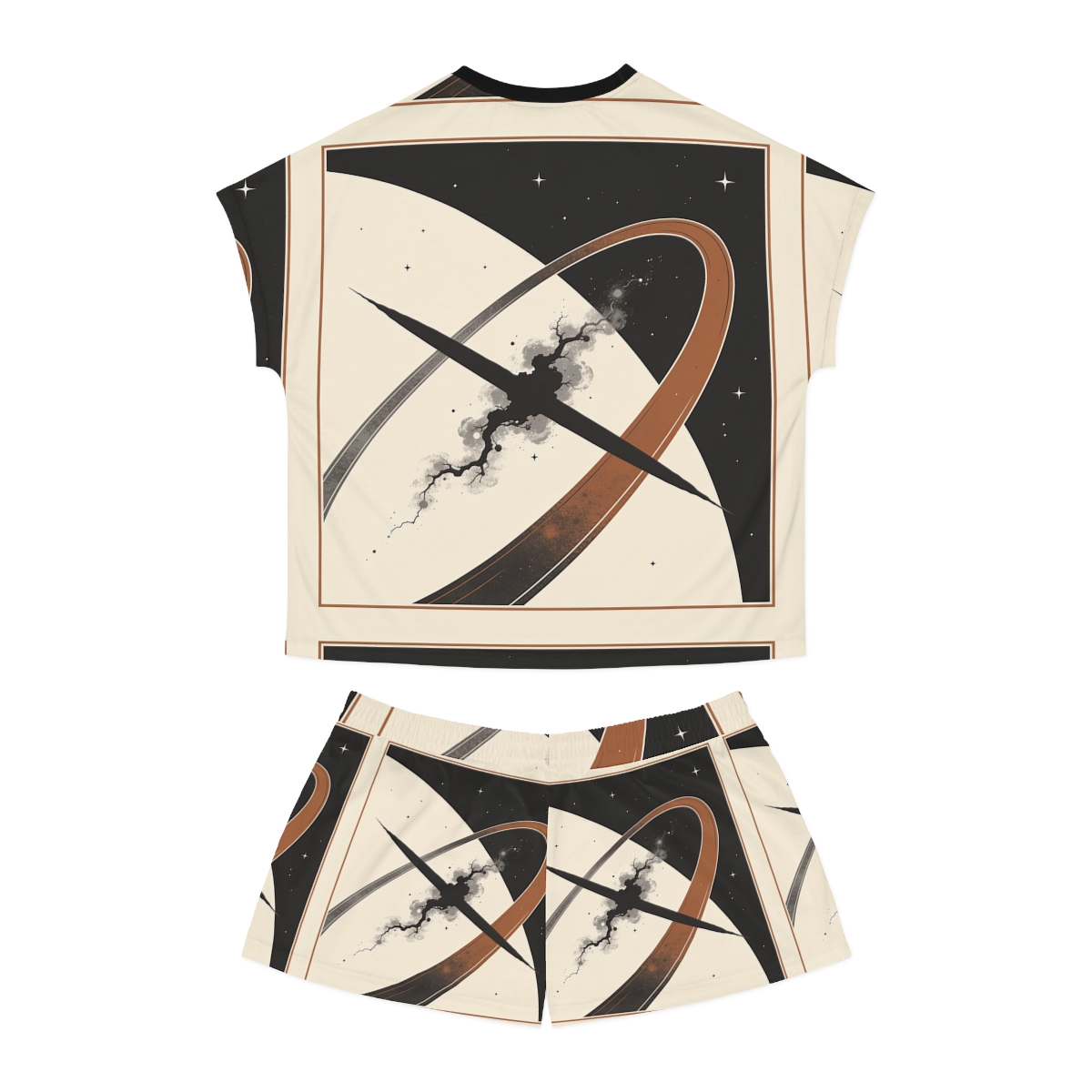 HD Obsidian Orbit Women’s Short Pajama Set — additional view