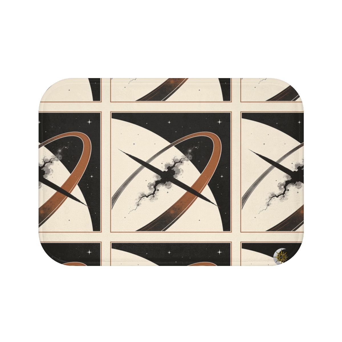 HD Obsidian Orbit Memory-Foam Bath Mat — additional view