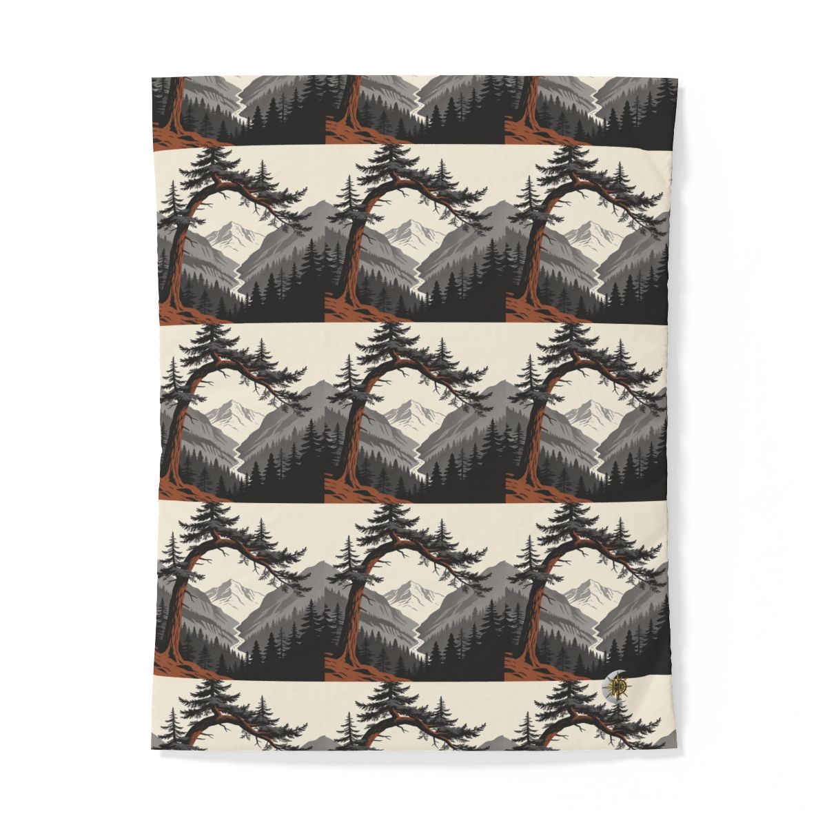 HD Alpine Pine Arch 100% Cotton Duvet Cover