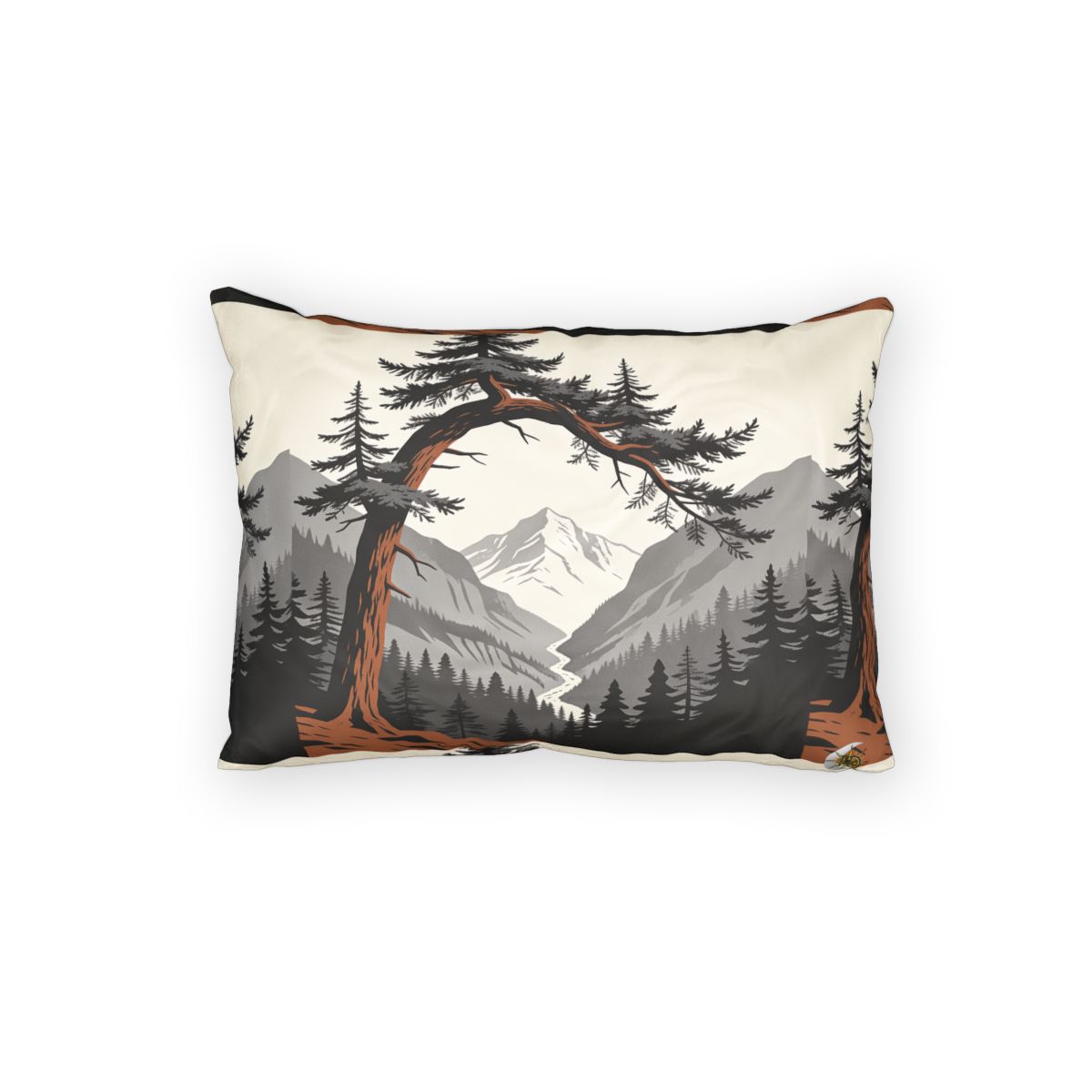 HD Alpine Pine Arch 100% Cotton Pillow Sham