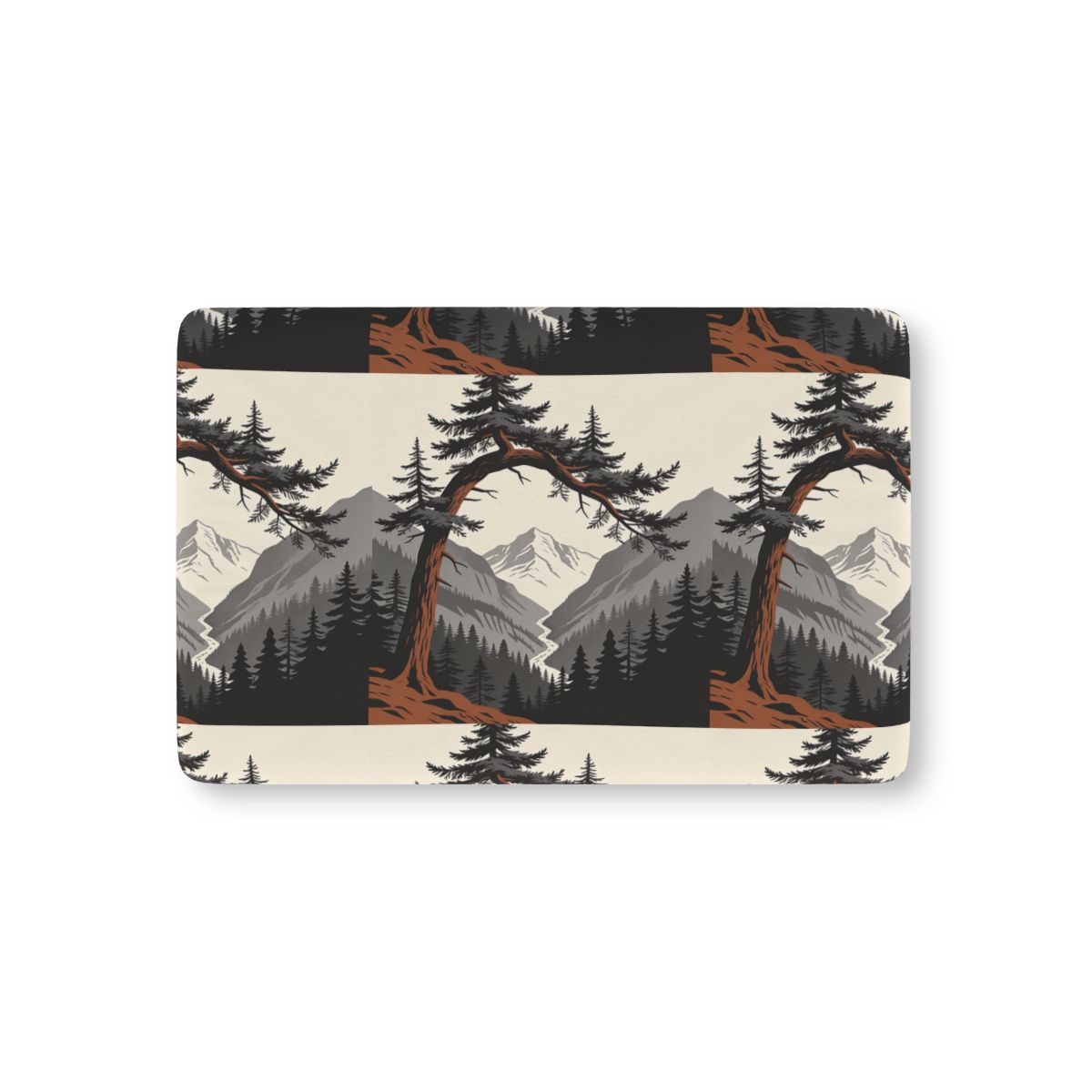HD Alpine Pine Arch Fitted Crib Sheet