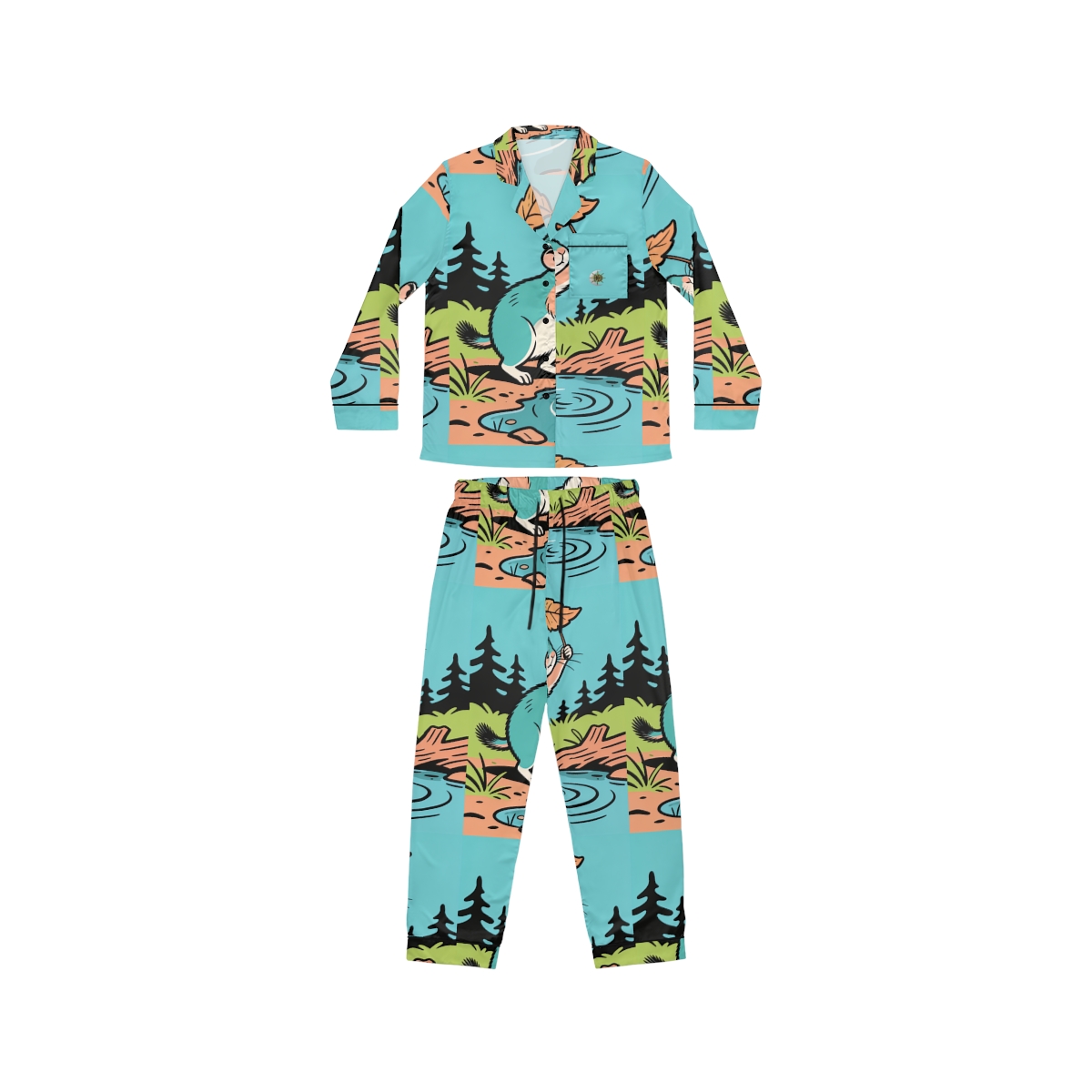 HD Leafshade Companion Women’s Satin Pajama Set