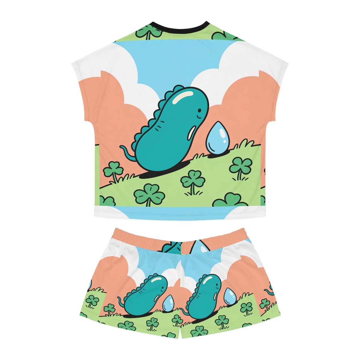 HD Dewdrop Dreamer Women’s Short Pajama Set, other view.