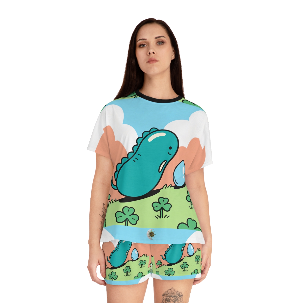HD Dewdrop Dreamer Women’s Short Pajama Set, other view.
