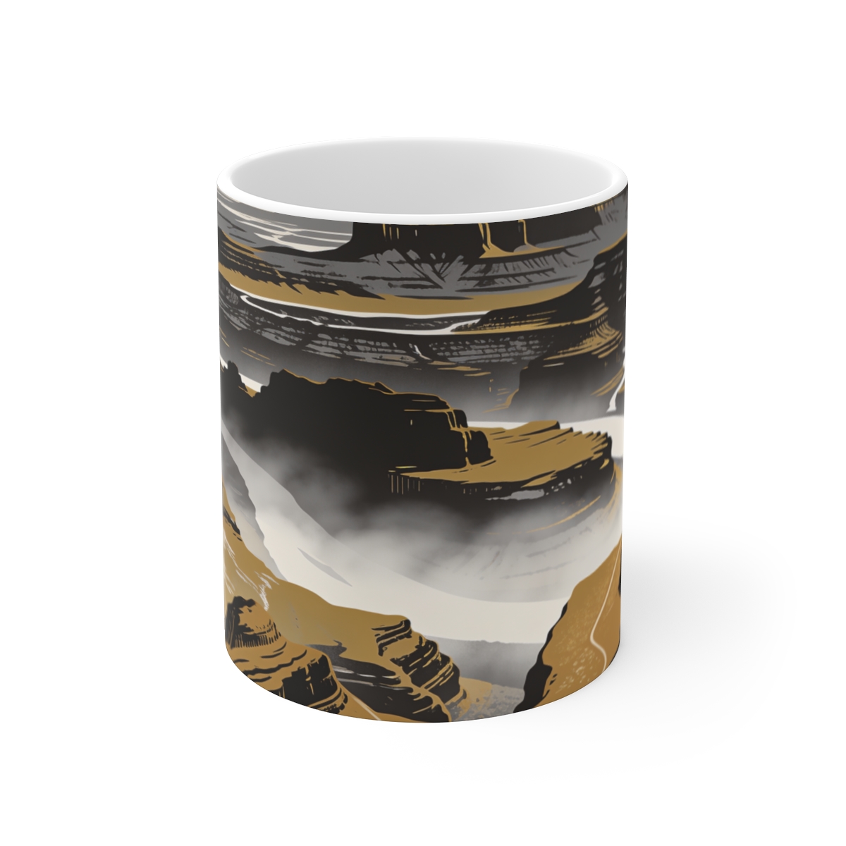 HD Golden Canyon Mist Ceramic Mug 11oz