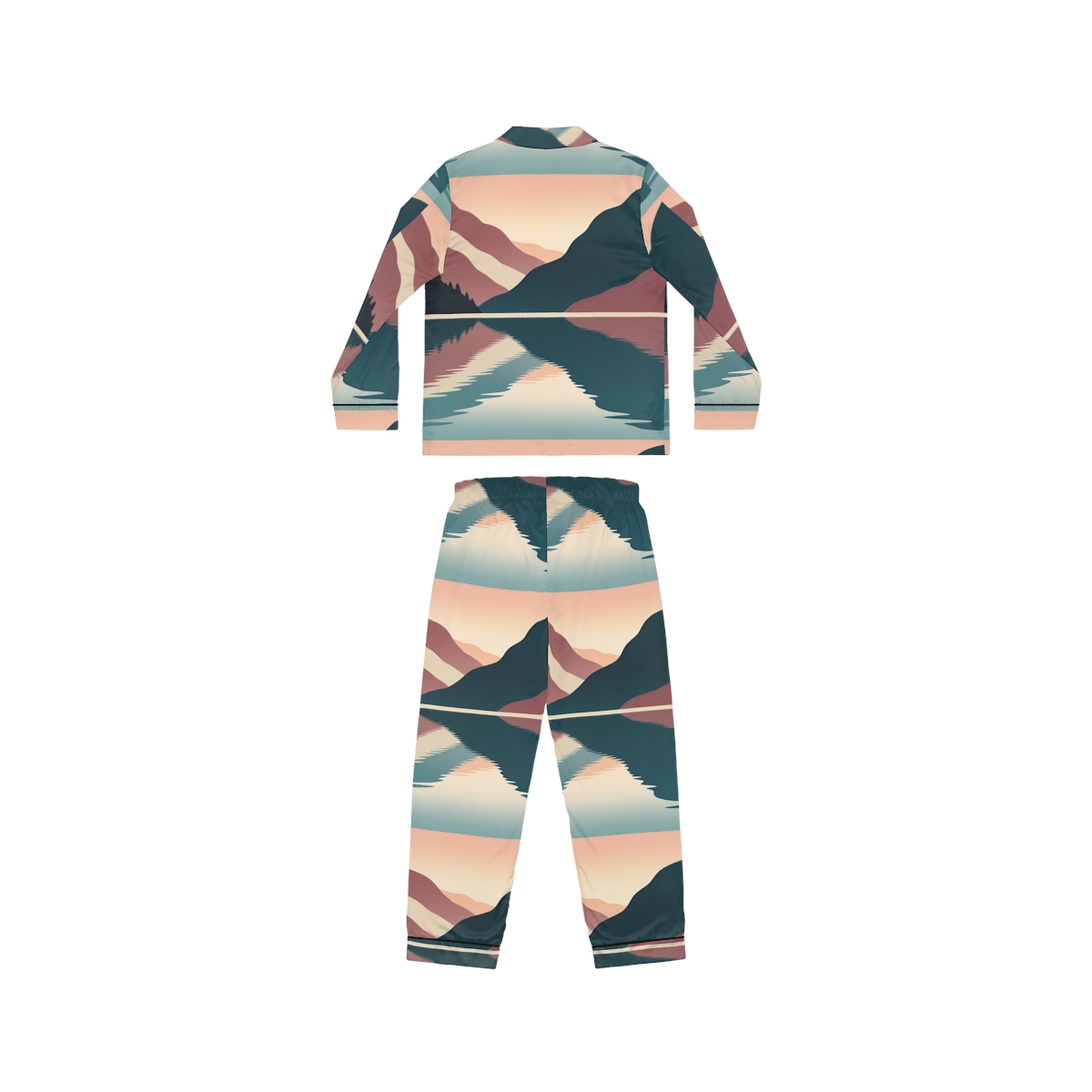 HD Rosewater Valley Women’s Satin Pajama Set, other view.