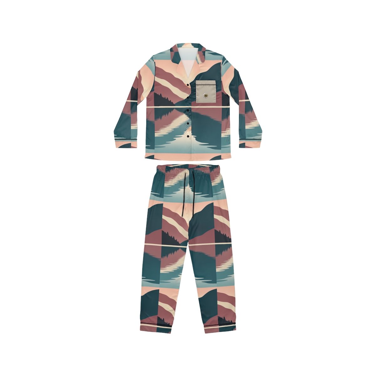 HD Rosewater Valley Women’s Satin Pajama Set