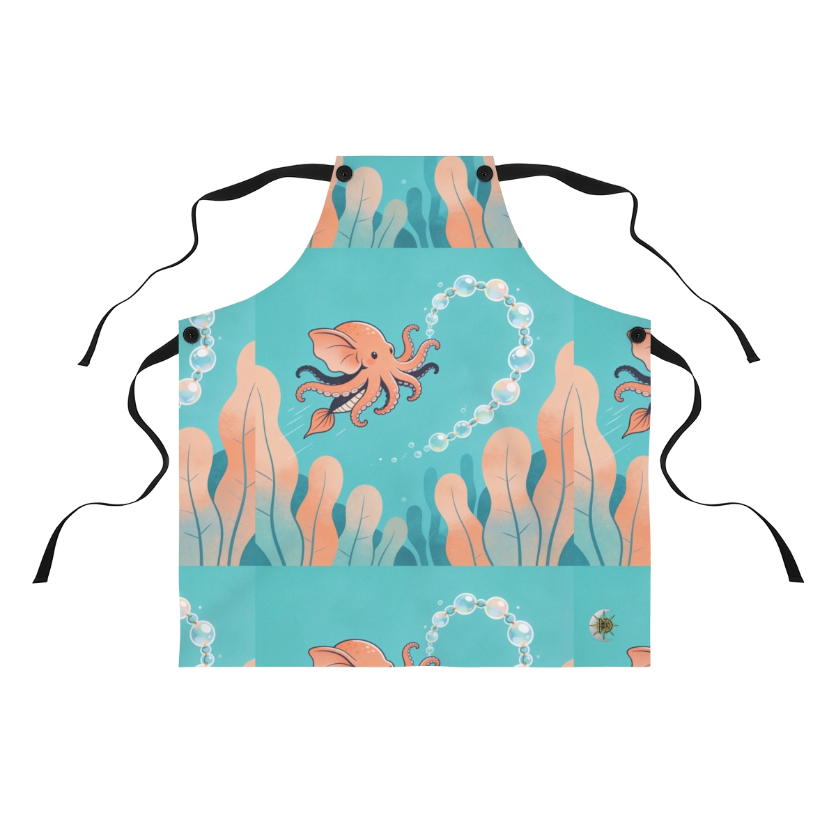 HD Bubbleloop Seafriend Polyester Kitchen Apron