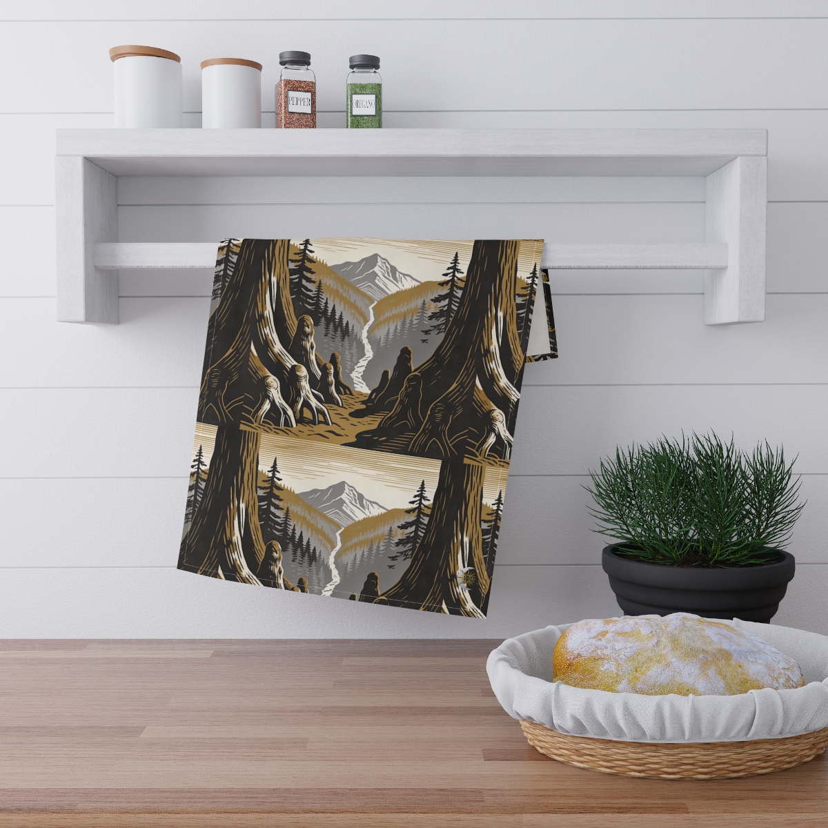 HD Cedarroot Vista 100% Cotton Twill Tea Towel