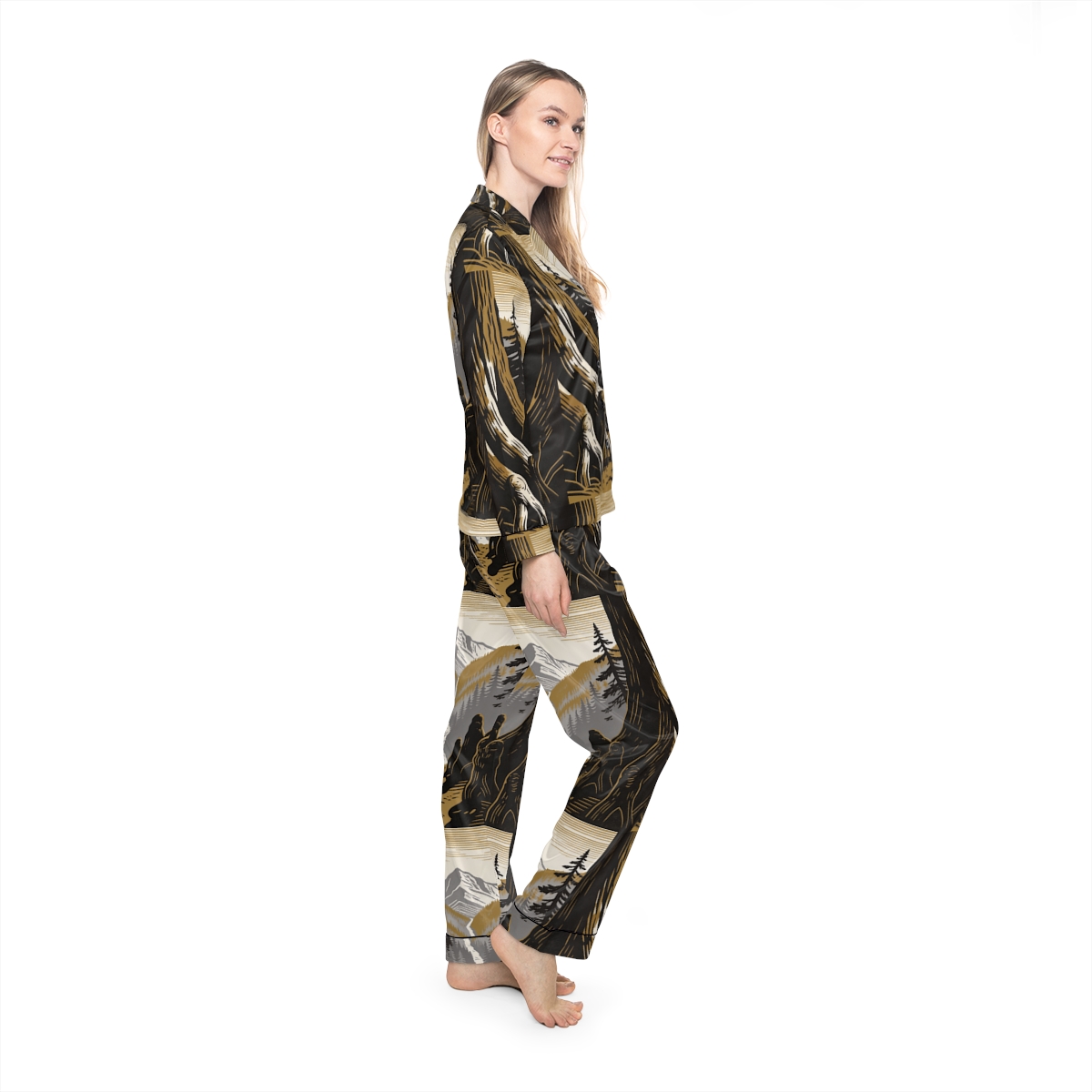 HD Cedarroot Vista Women’s Satin Pajama Set, other view.