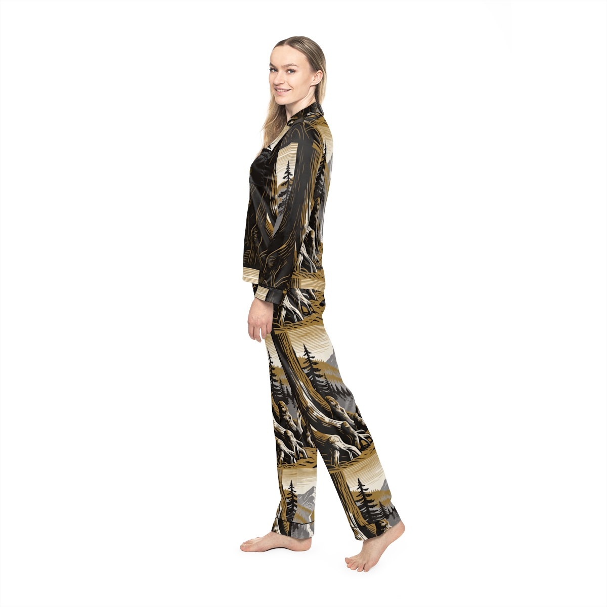HD Cedarroot Vista Women’s Satin Pajama Set, other view.