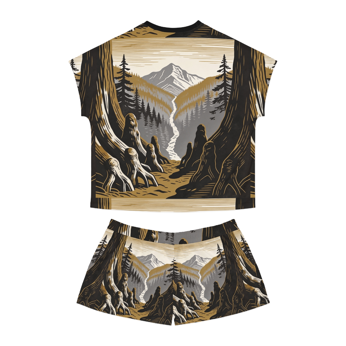 HD Cedarroot Vista Women’s Short Pajama Set, other view.