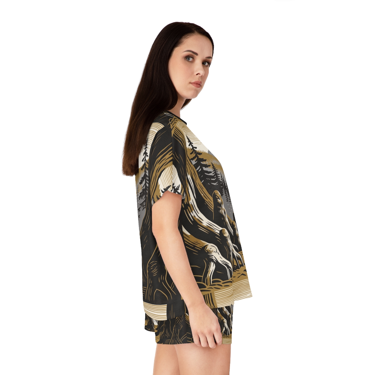 HD Cedarroot Vista Women’s Short Pajama Set, other view.