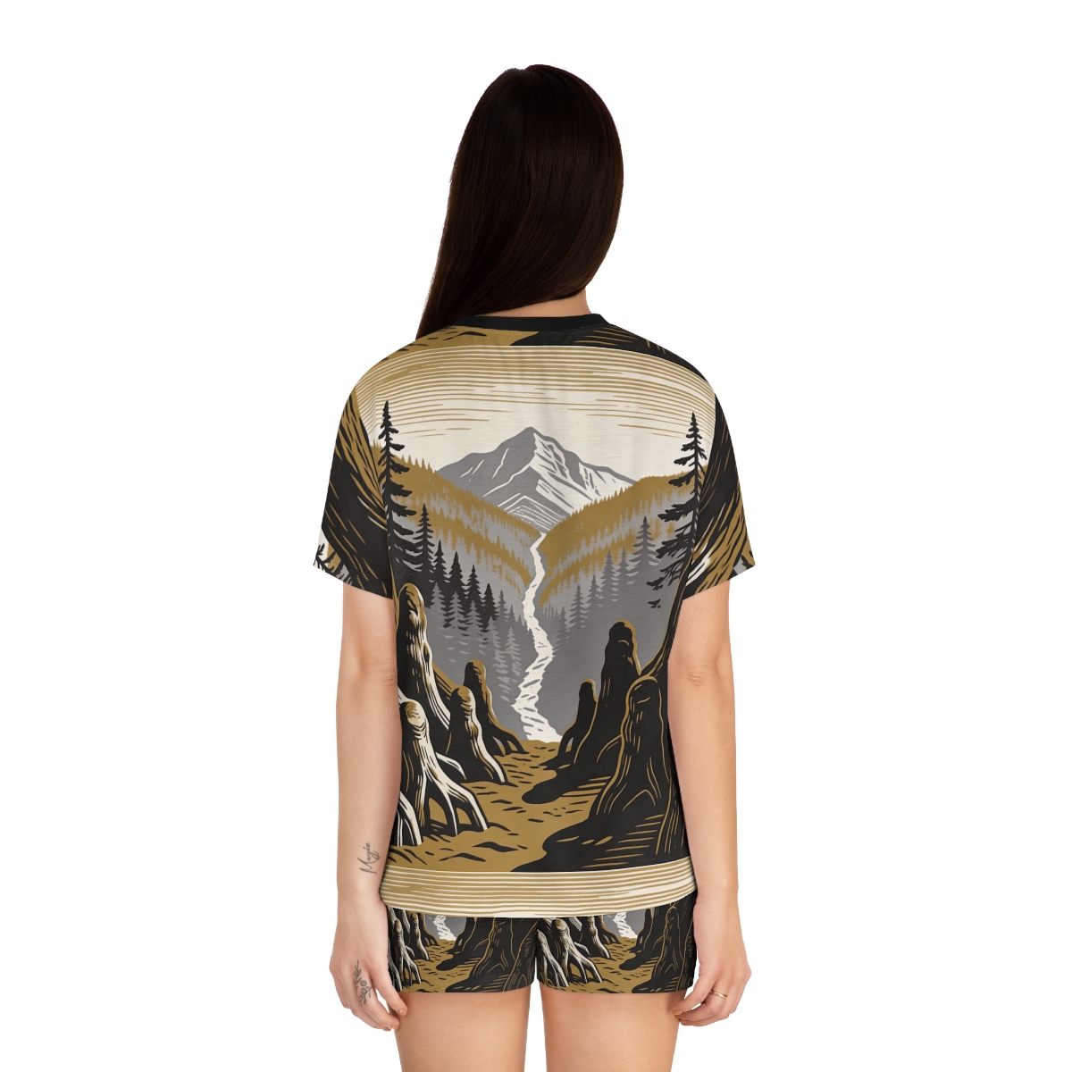 HD Cedarroot Vista Women’s Short Pajama Set, other view.
