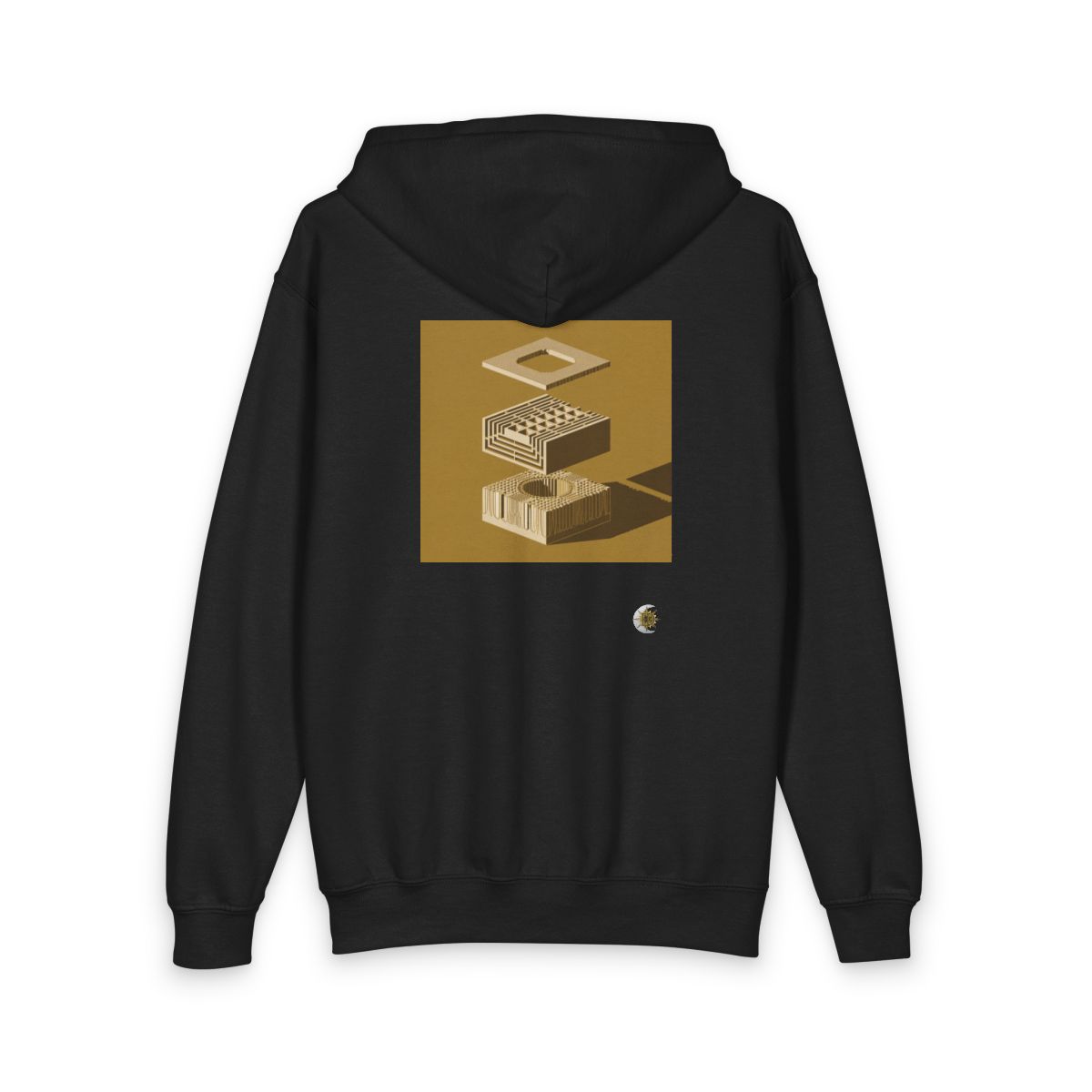 HD Ochre Lattice Youth Zip Hoodie