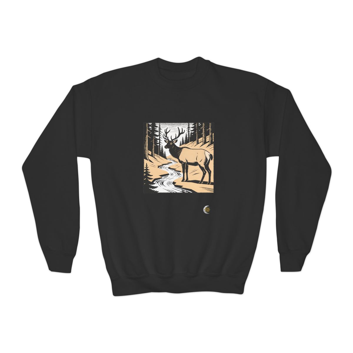 HD Creekside Stag Youth Crewneck Sweatshirt