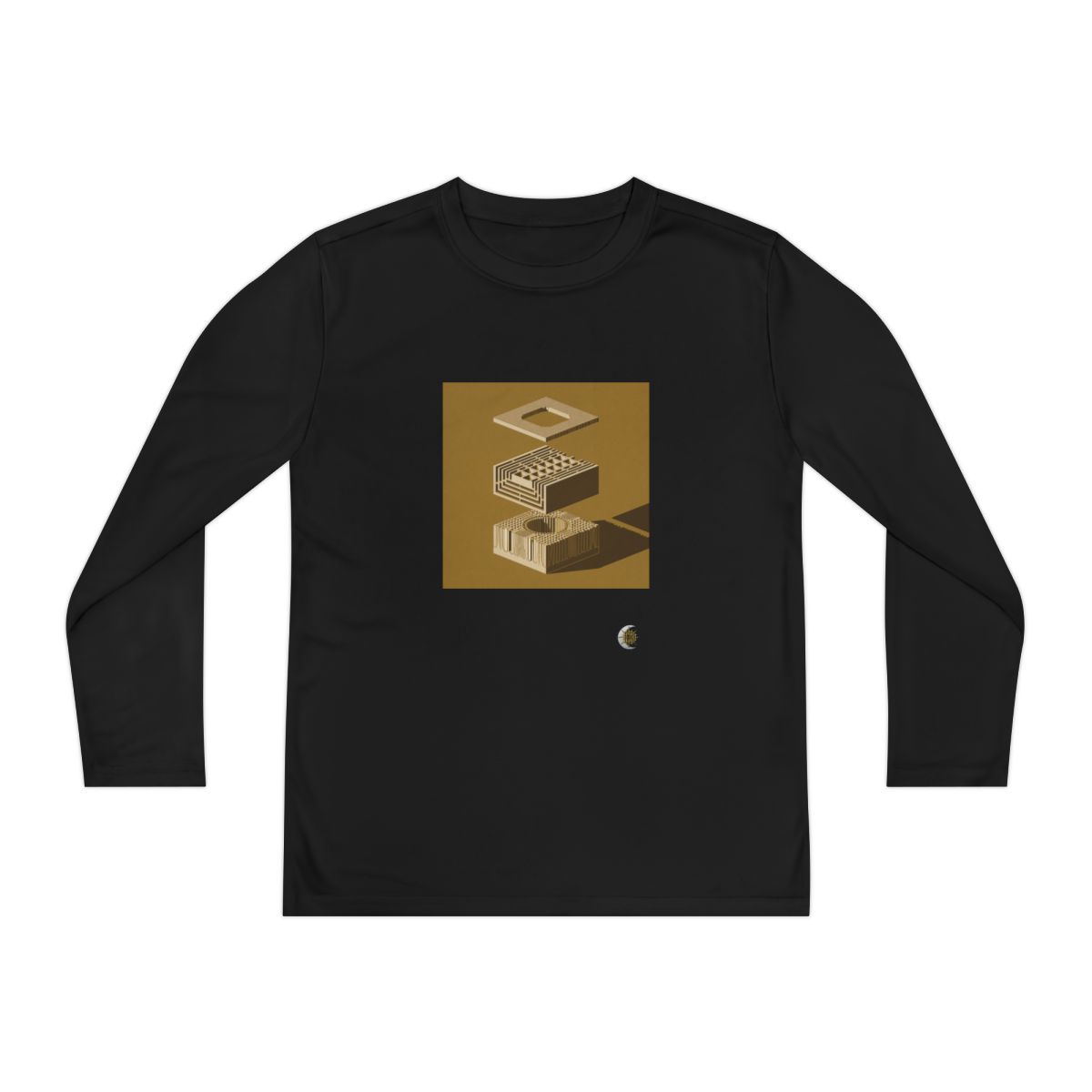 HD Ochre Lattice Youth Long Sleeve Competitor Tee