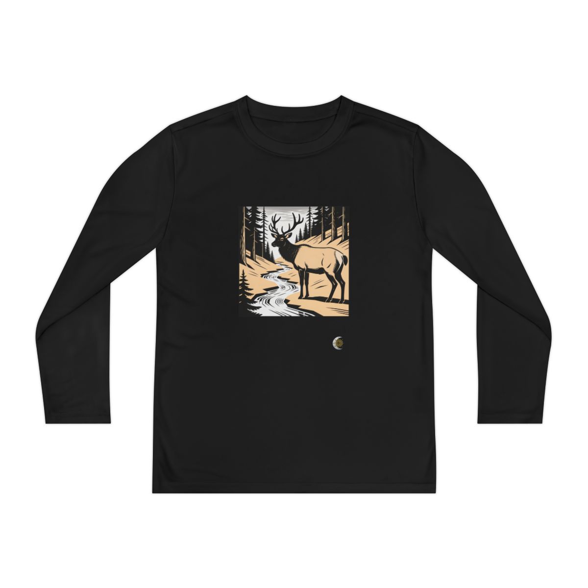 HD Creekside Stag Youth Long Sleeve Competitor Tee
