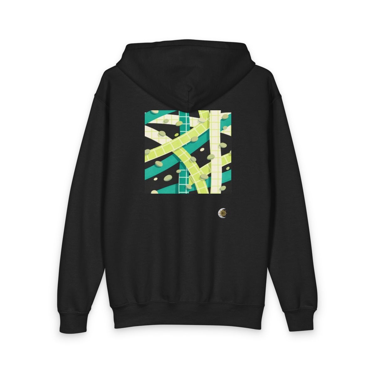 HD Teal Grid Youth Zip Hoodie