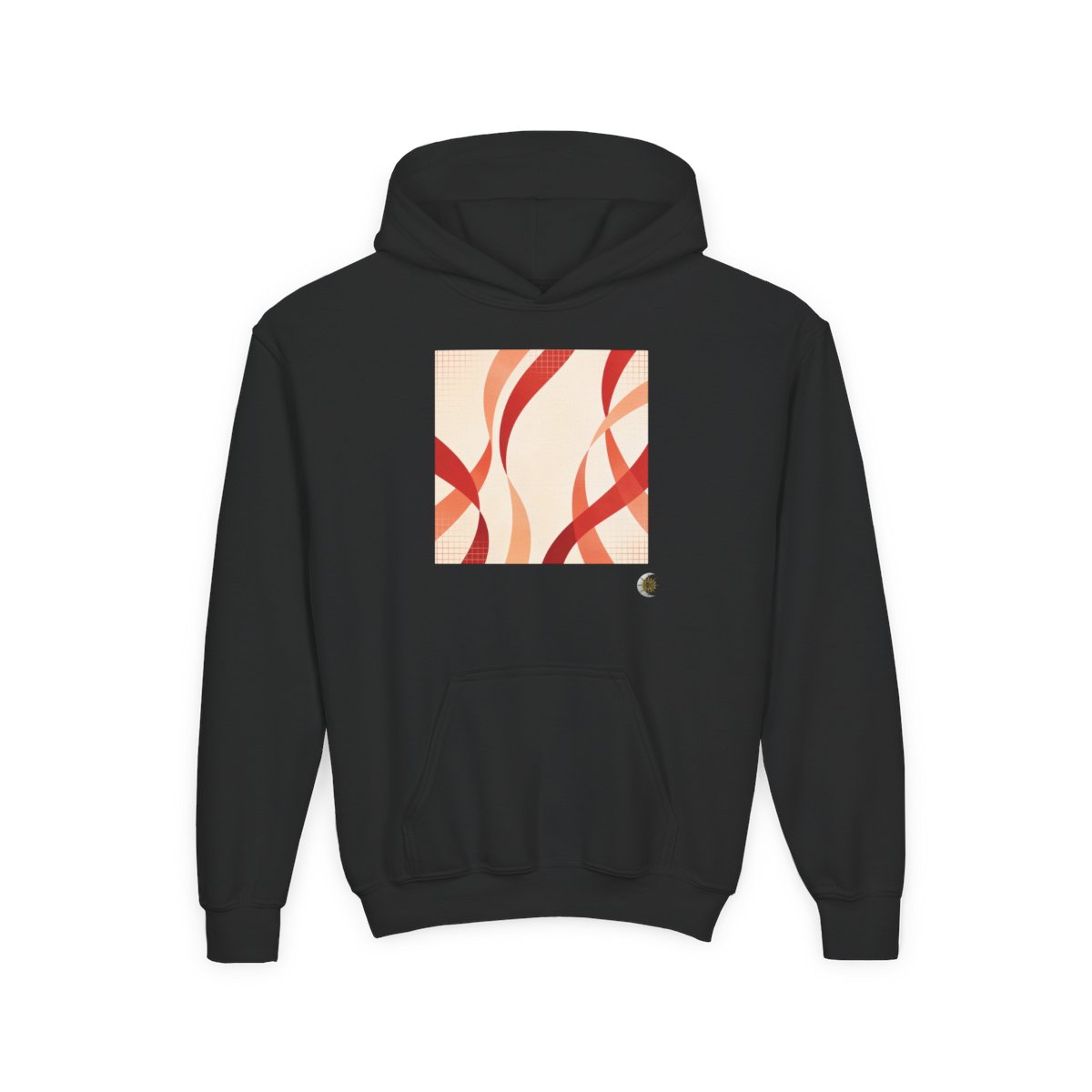 HD Rust Ribbons Youth Pullover Hoodie