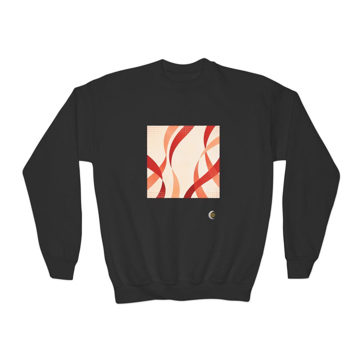 HD Rust Ribbons Youth Crewneck Sweatshirt