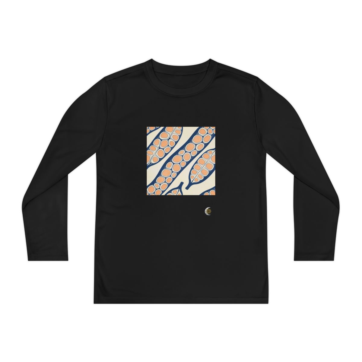HD Apricot Seedpods Youth Long Sleeve Competitor Tee
