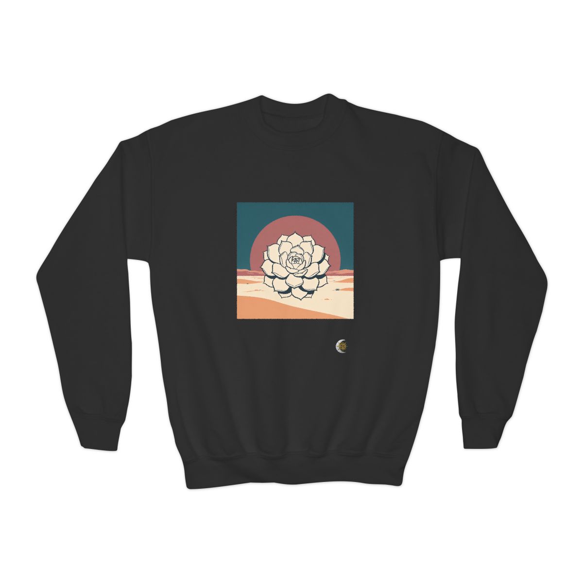 HD Desert Rosette Youth Crewneck Sweatshirt