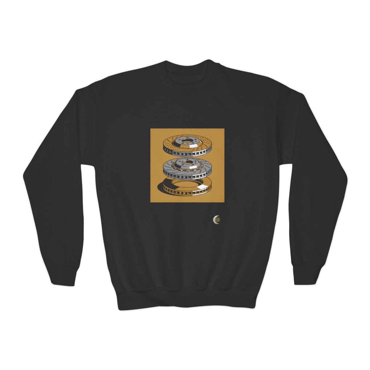 HD Rotor Stack Youth Crewneck Sweatshirt