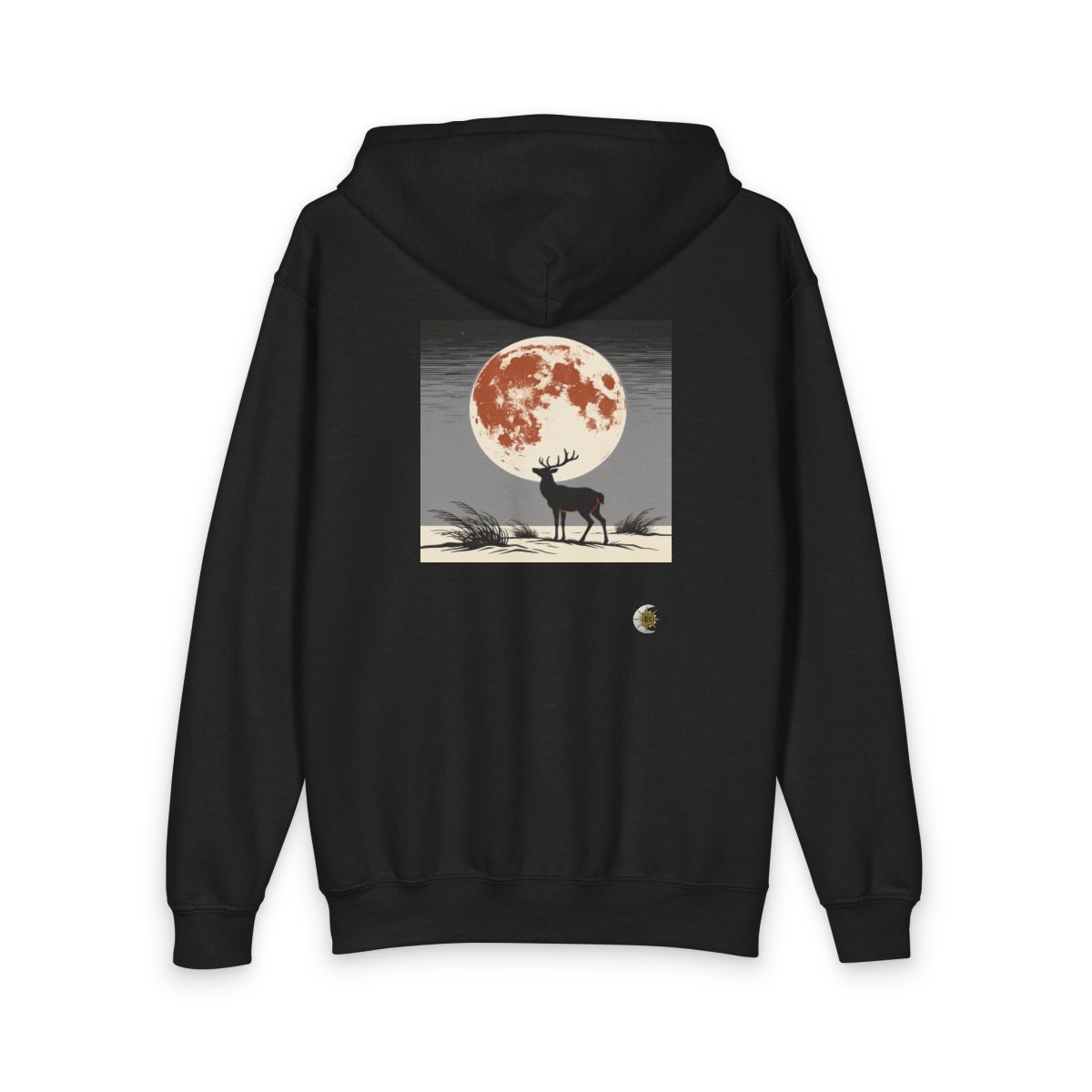 HD Copper Moon Stag Youth Zip Hoodie