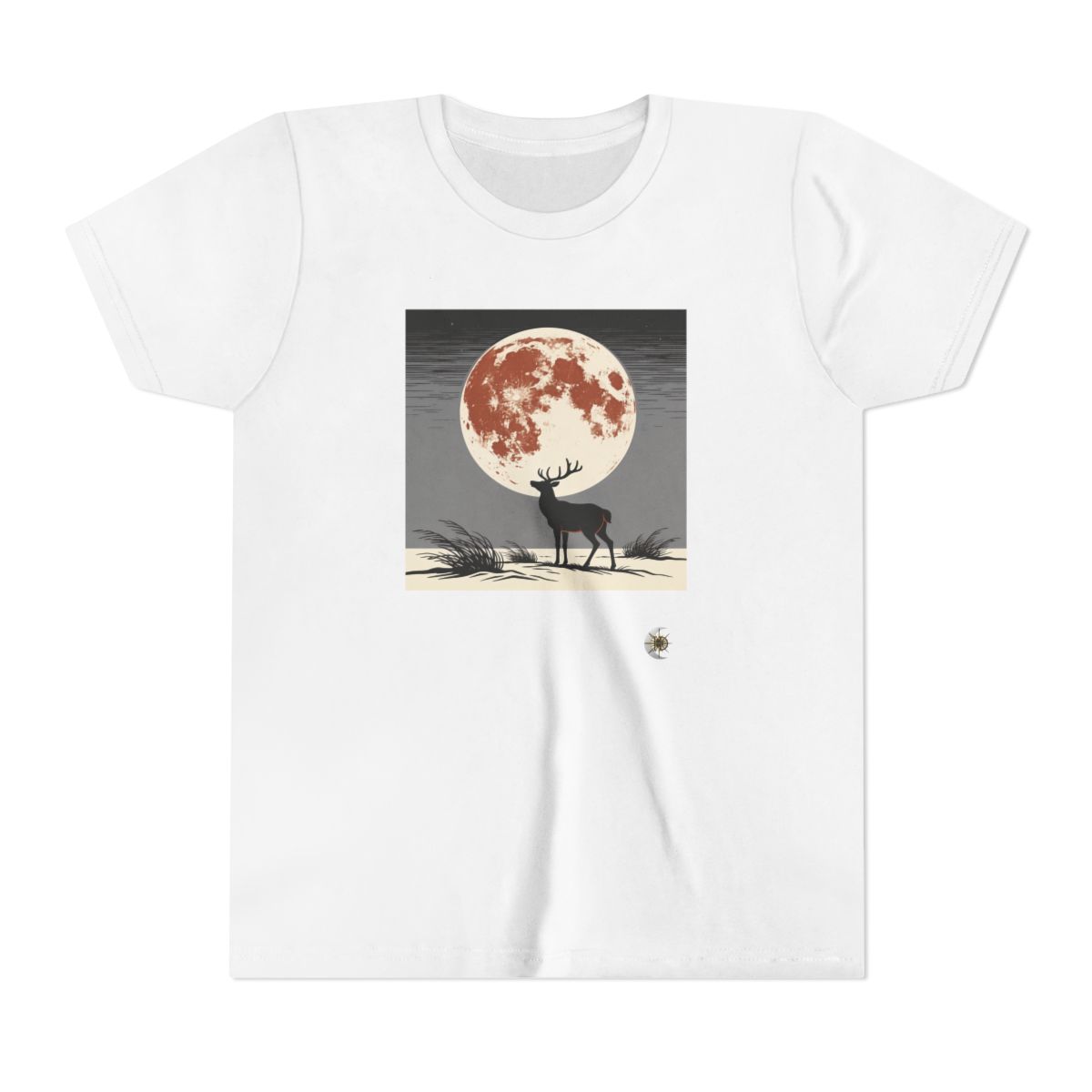 HD Copper Moon Stag Youth Short Sleeve Tee