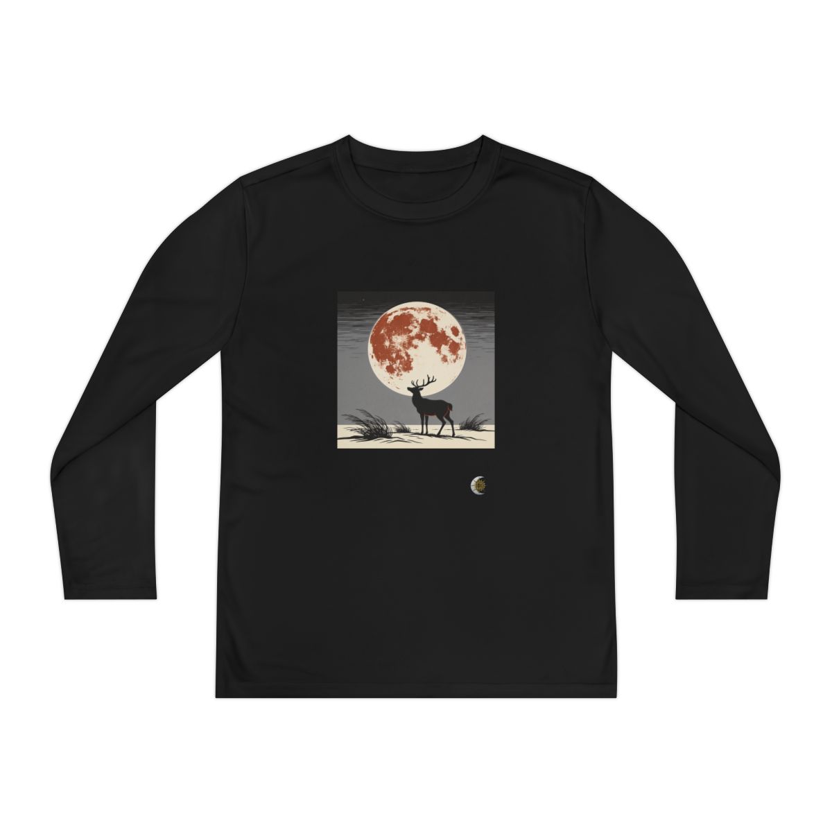 HD Copper Moon Stag Youth Long Sleeve Competitor Tee