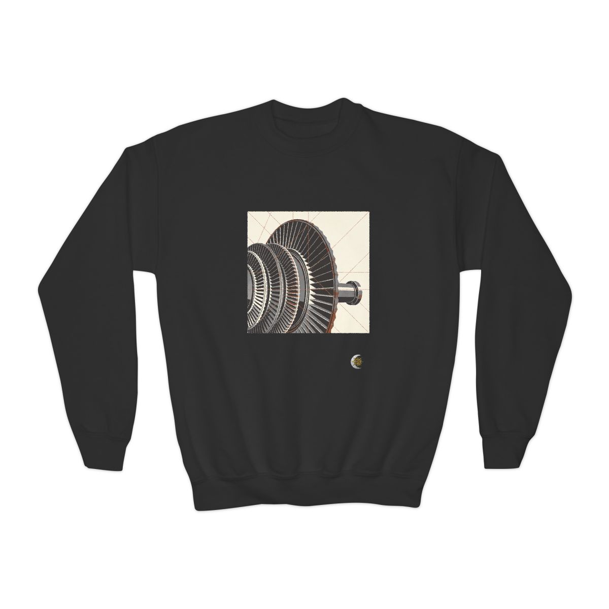 HD Copper Turbine Youth Crewneck Sweatshirt