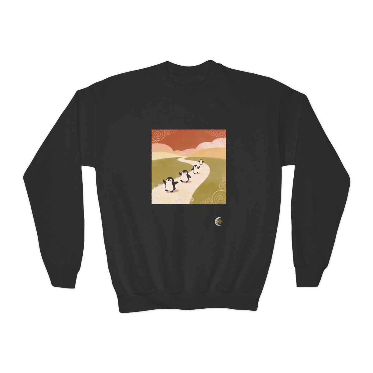 HD Ambertrail Penguins Youth Crewneck Sweatshirt