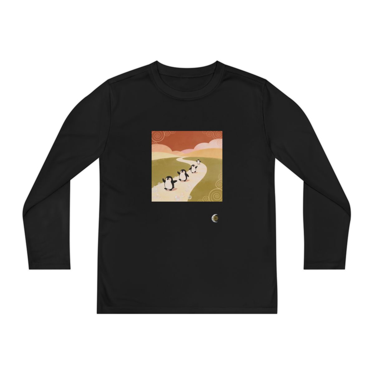 HD Ambertrail Penguins Youth Long Sleeve Competitor Tee