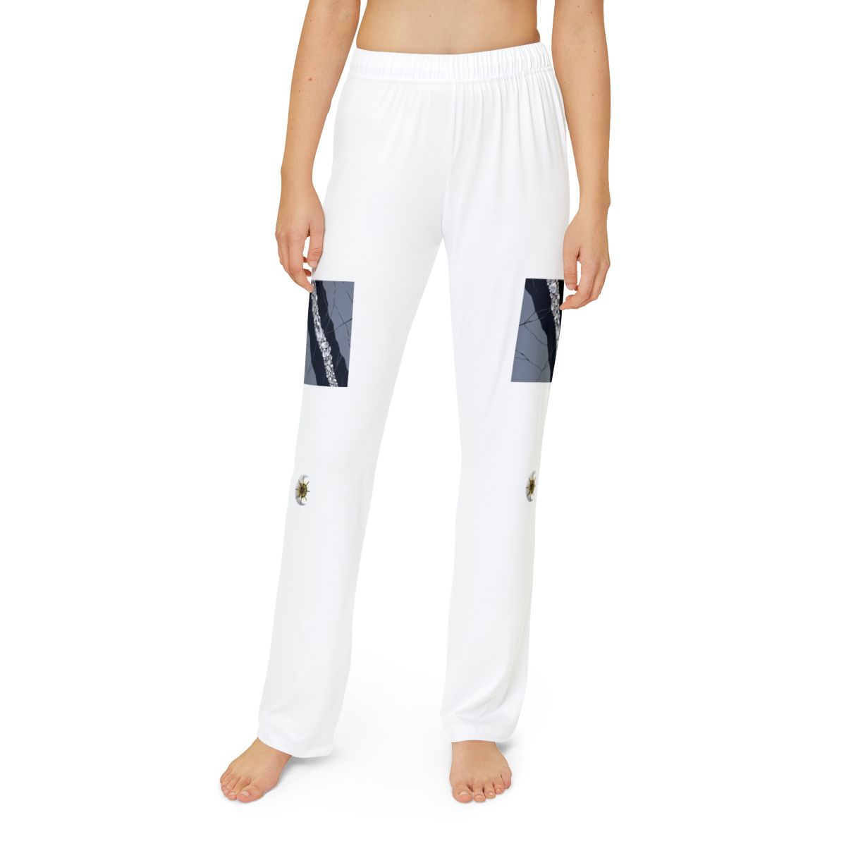HD Silver Vein kids lounge pants shown worn from the front