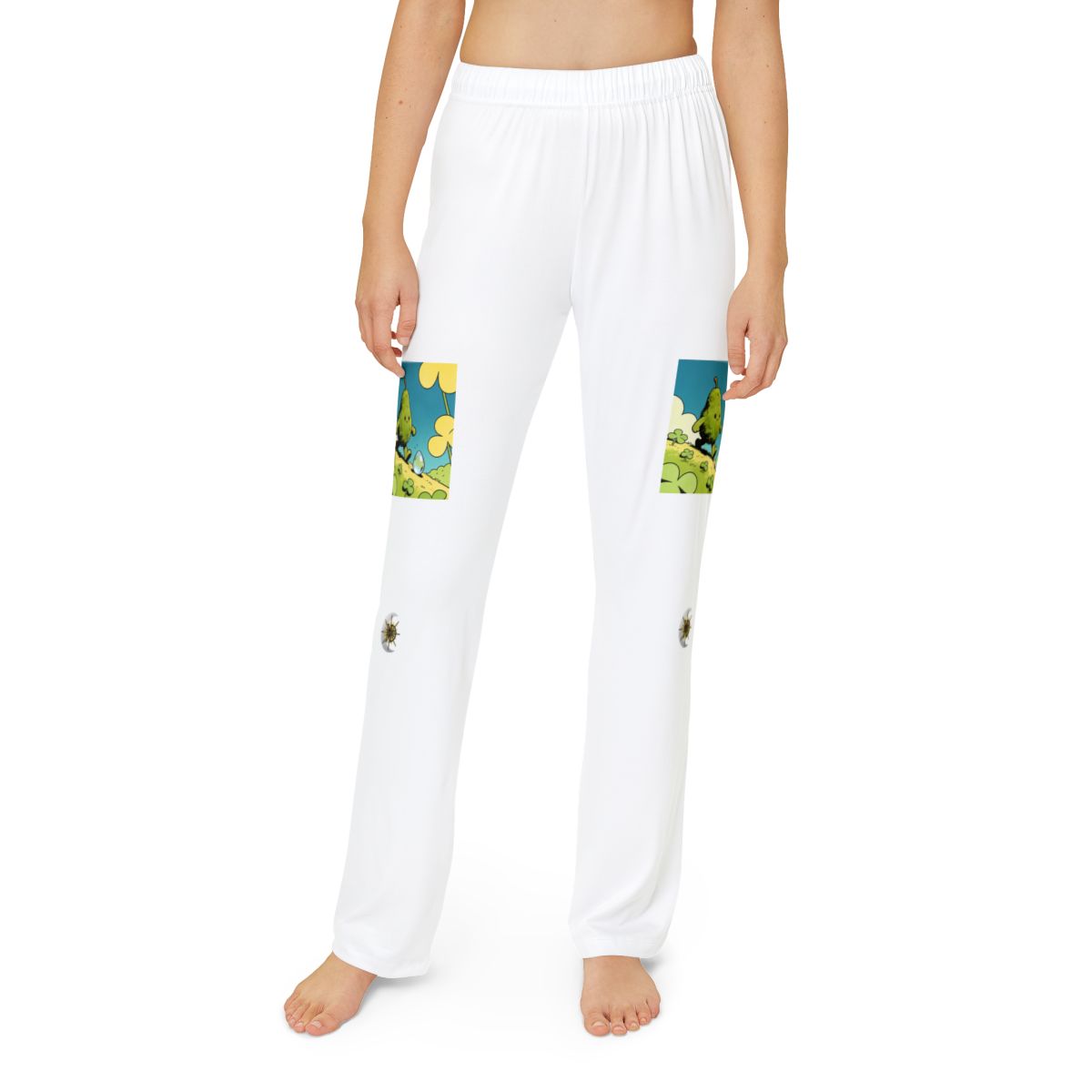 HD Dewdrop Rambler kids lounge pants shown worn from the front