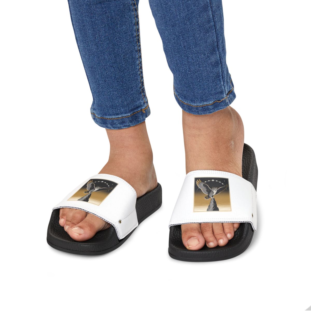 HD Golden Nightwatch youth sandals shown worn
