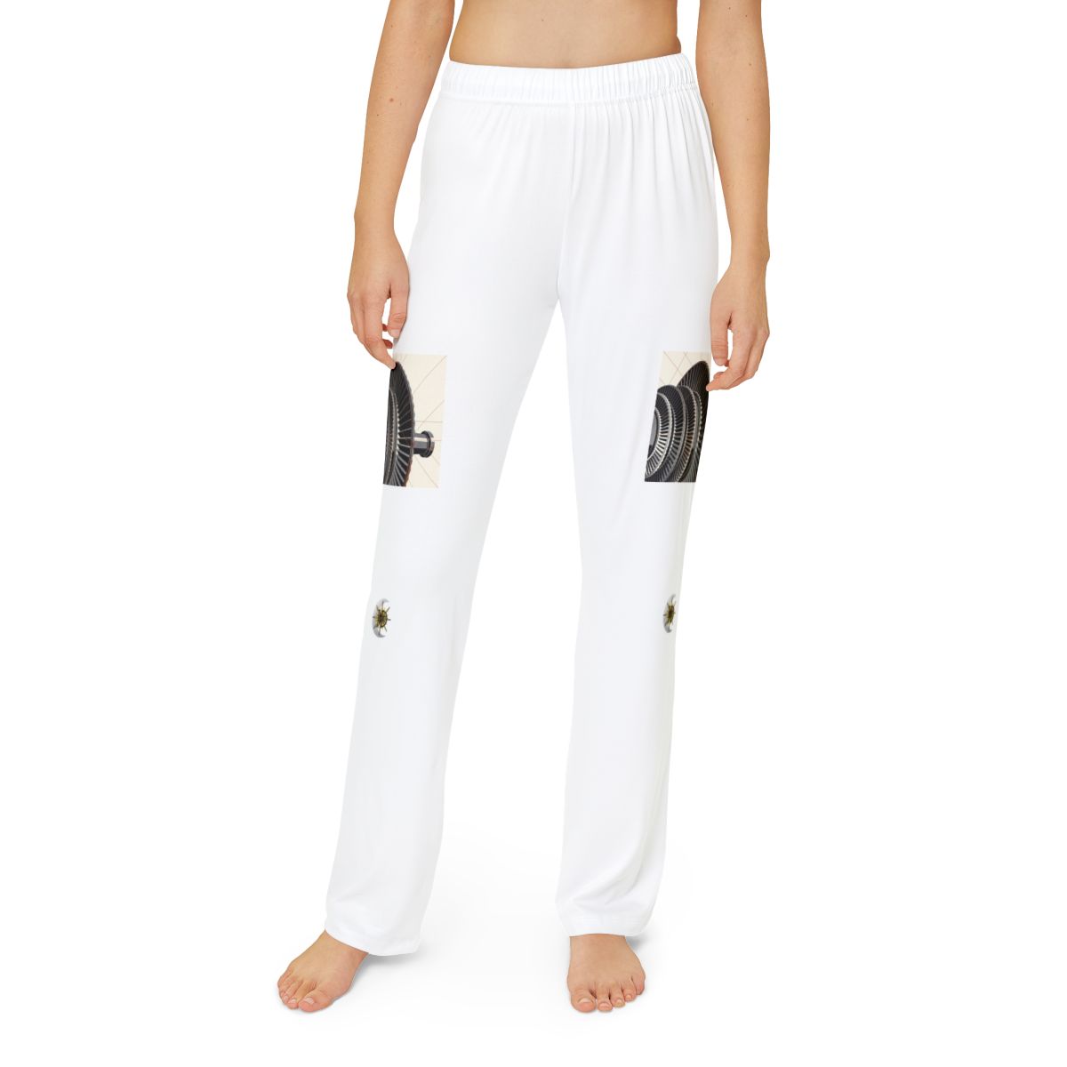 HD Copper Turbine kids lounge pants shown worn from the front