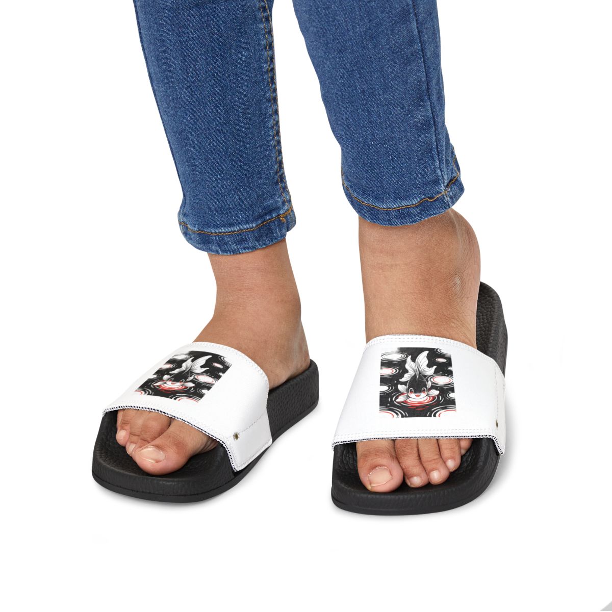 HD Ripplefin Friend youth sandals shown worn