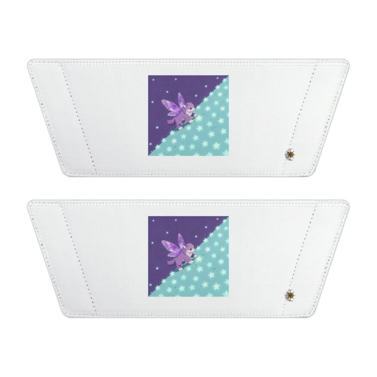 Front of both removable straps with HD Violet Starwanderer artwork and separate HD marks