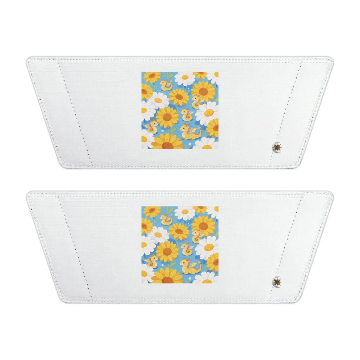 Front of both removable straps with HD Sunshine Dragonlings artwork and separate HD marks