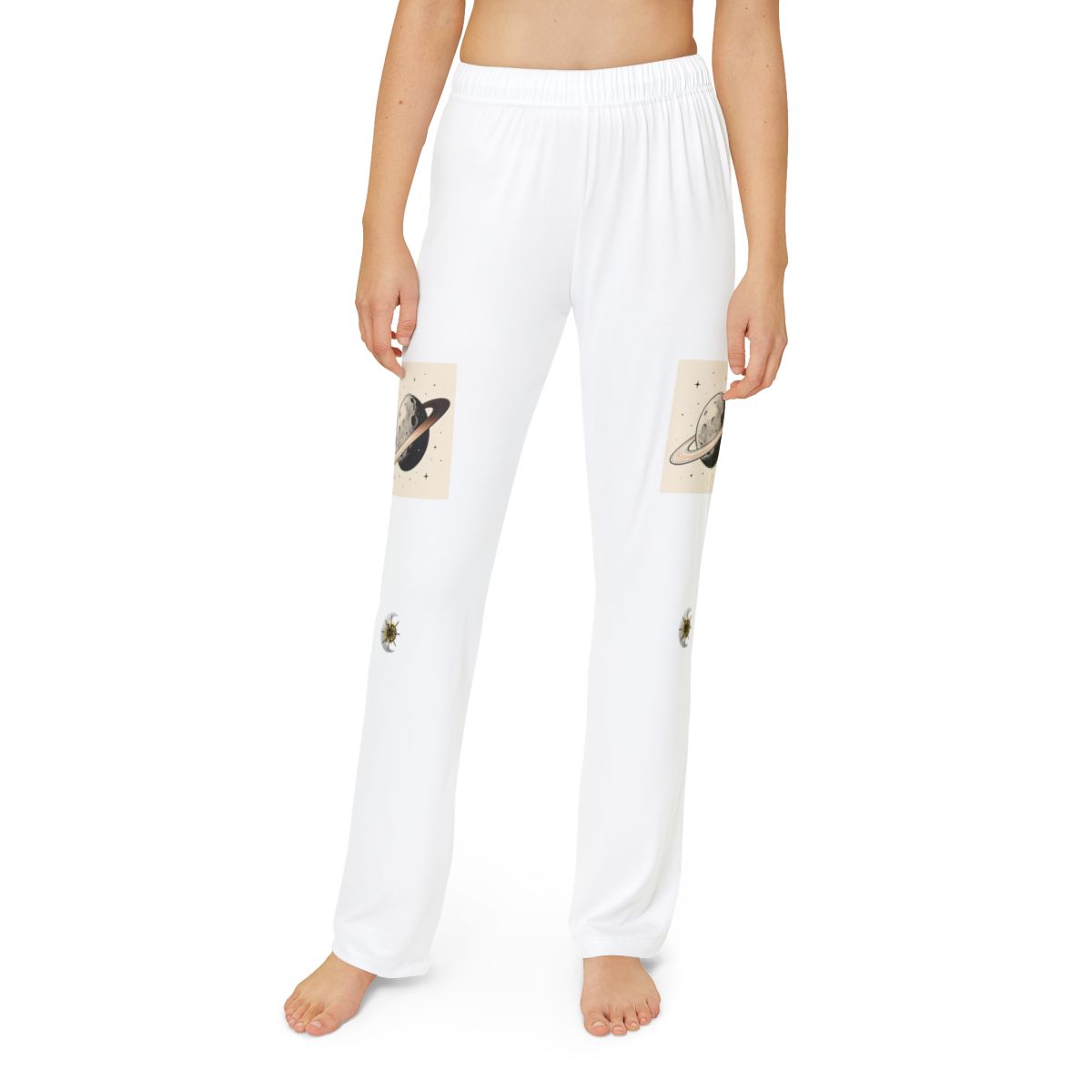 HD Copper Ringworld kids lounge pants shown worn from the front