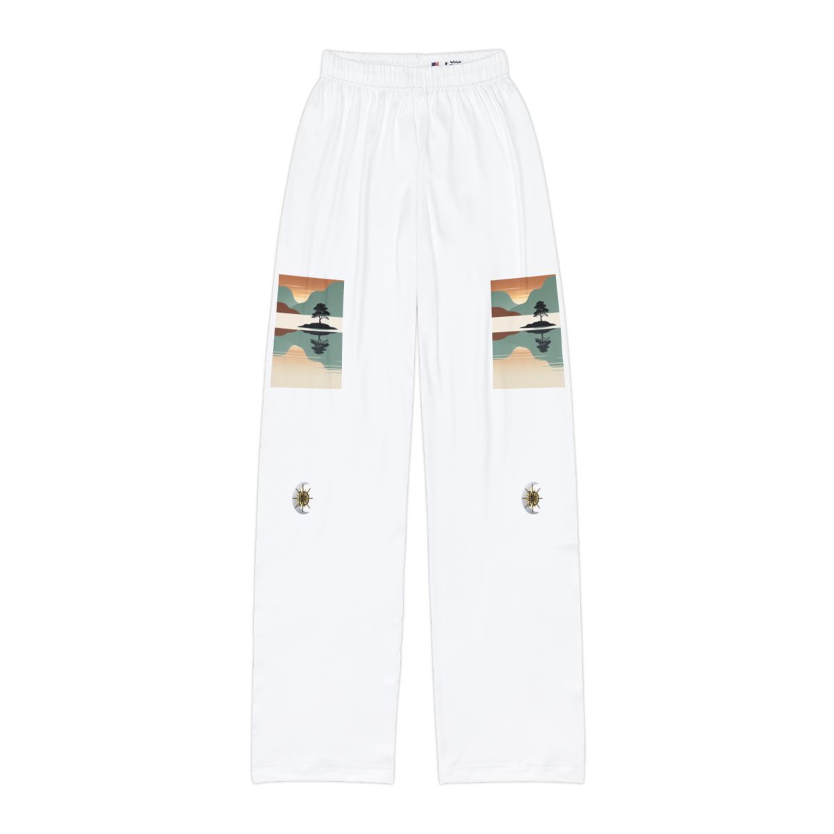HD Quiet Lake Reflection Kids Lounge Pants